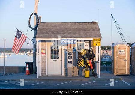 Harbormaster HQ in Plymouth Massachusetts Stock Photo