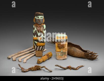 Native American Art - Ceremonial Objects (Mask, Rattle, Totem, Headgear ...