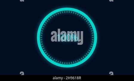 Futuristic Loading Circle Ring. Loading Transfer Download Animation. Loading animation. Stock Photo