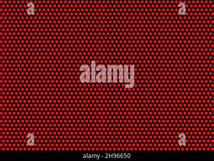 Abstract background of red dots on black background,vector illustration Stock Vector
