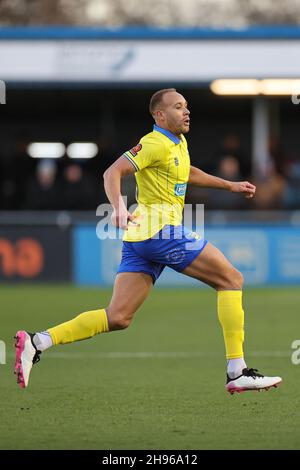 SOLIHULL, ENGLAND. DECEMBER 4TH 2021. Lois Maynard of Solihull Moors during the Vanarama National League match between Solihull Moors and Woking FC at the Armco Stadium, Solihull on Saturday 4th December 2021. (Credit: James Holyoak/Alamy Live News) Stock Photo