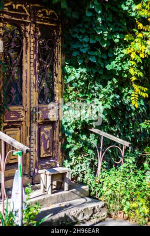 Fall time in Old Tbilisi with old buildings Stock Photo - Alamy