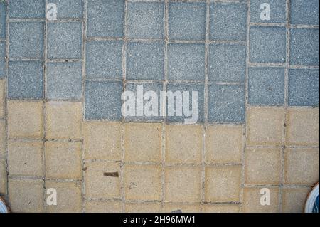 stone path of various colors, close up Stock Photo