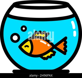 Fishkeeping vector blue concept illustration in heart shape made of ...