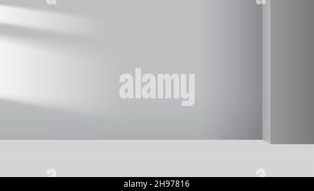 Model Window Studio Background Grayscale studio background with light from window Stock Vector Image ...