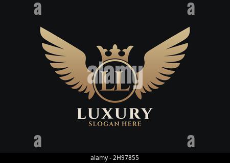 Luxury royal wing Letter YL crest Gold color Logo vector, Victory logo,  crest logo, wing logo, vector logo Stock Vector Image & Art - Alamy