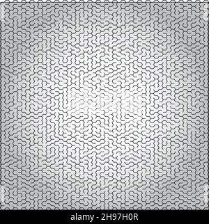 Vector labyrinth background, complicated maze illustration isolated over white background Stock Vector