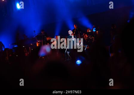 Buenos Aires, Argentina. 02nd Dec, 2021. Abel Pintos performs for the public during the concert.The University of Buenos Aires celebrates its Bicentenary with a free mega concert and great figures, in Buenos Aires. Credit: SOPA Images Limited/Alamy Live News Stock Photo