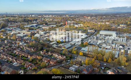 General view of Stepan chemical manufacturers in Stalybridge, Greater Manchester, Picture date: Friday November 19, 2021. Photo credit should read: Anthony Devlin Stock Photo