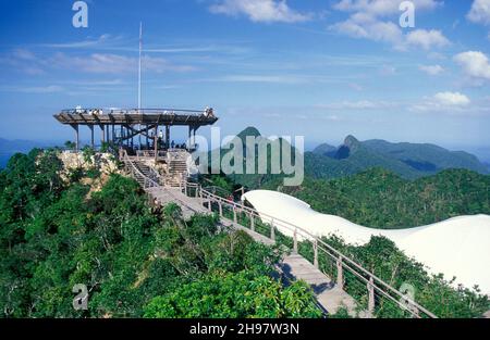 the Mountain area of Gunung Machinchang on the Island of Langkawi in Malaysia.  Malaysia, Langkawi, January, 2003 Stock Photo