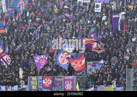 Bologna, Italy. 05th Dec, 2021. Line-up Fiorentina during Bologna