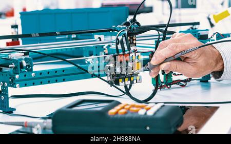Assembling and adjust the electronics instrument for precision physical ...
