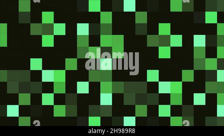 Pixel graphics. Abstract animation of 8 bit background. Stock Photo