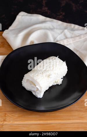 Kaymak / Butter Cream for Turkish Breakfast. Milk cream or Clotted cream Stock Photo