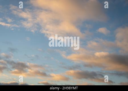 Cloudscape at dusk Stock Photo