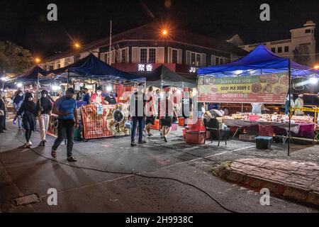 Gaya street night market Kota Kinabalu Sabah Borneo Malaysia Stock Photo