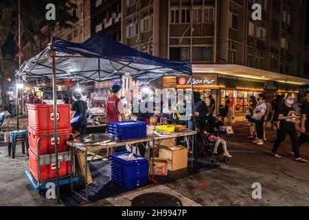 Gaya street night market Kota Kinabalu Sabah Borneo Malaysia Stock Photo