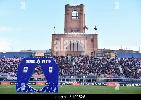 Bologna, Italy. 05th Dec, 2021. A general view of Dall'Ara stadium during Bologna FC vs ACF Fiorentina, italian soccer Serie A match in Bologna, Italy, December 05 2021 Credit: Independent Photo Agency/Alamy Live News Stock Photo