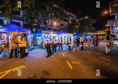 Gaya street night market Kota Kinabalu Sabah Borneo Malaysia Stock Photo