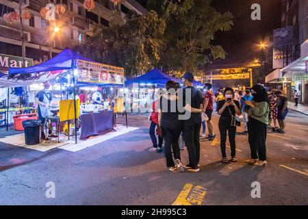 Gaya street night market Kota Kinabalu Sabah Borneo Malaysia Stock Photo