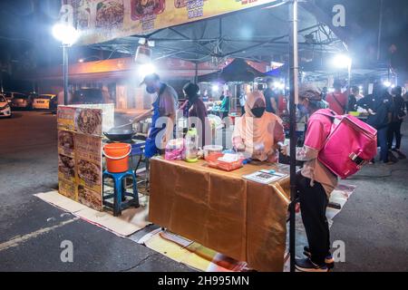 Gaya street night market Kota Kinabalu Sabah Borneo Malaysia Stock Photo