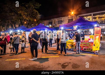 Gaya street night market Kota Kinabalu Sabah Borneo Malaysia Stock Photo