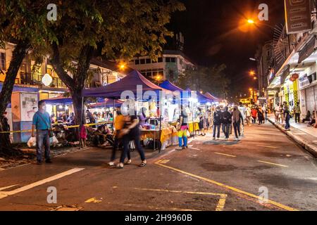 Gaya street night market Kota Kinabalu Sabah Borneo Malaysia Stock Photo