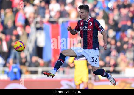 Bologna, Italy. 05th Dec, 2021. Mattias Svanberg (Bologna) during Bologna FC vs ACF Fiorentina, italian soccer Serie A match in Bologna, Italy, December 05 2021 Credit: Independent Photo Agency/Alamy Live News Stock Photo