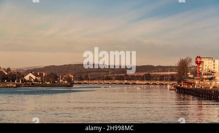 Irish Landscape. Arklow city, located on the coast of Irish Sea in co. Wicklow. Ireland Stock Photo