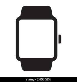 Smart watch icon in simple style on white background. Stock Vector