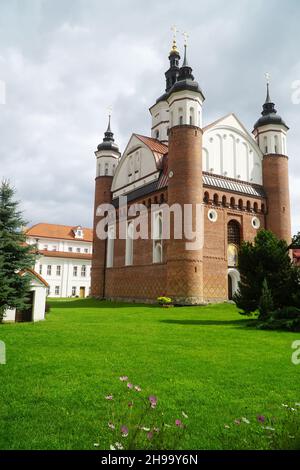 The Monastery of the Annunciation in Suprasl also known as the Suprasl Lavra. Orthodox Defensive Church. The monastic complex with defensive features Stock Photo