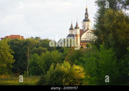 The Monastery of the Annunciation in Suprasl also known as the Suprasl Lavra. Orthodox Defensive Church. The monastic complex with defensive features Stock Photo