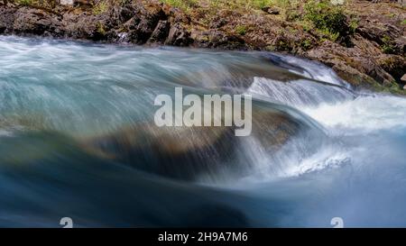 Sol Duc River, Olympic National Park, Washington State, USA Stock Photo