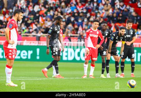 Monaco, Monaco. 05th Dec, 2021. Monaco, Monte Carlo - December 05, 2021: AS Monaco - FC Metz Football Match (J17, L1) with german Striker Kevin Volland. Mandoga Media Germany Credit: dpa/Alamy Live News Stock Photo