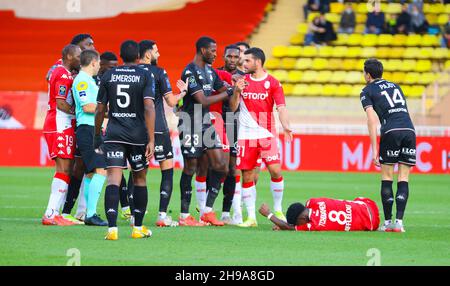 Monaco, Monaco. 05th Dec, 2021. Monaco, Monte Carlo - December 05, 2021: AS Monaco - FC Metz Football Match (J17, L1) with german Striker Kevin Volland. Mandoga Media Germany Credit: dpa/Alamy Live News Stock Photo