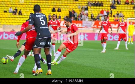 Monaco, Monaco. 05th Dec, 2021. Monaco, Monte Carlo - December 05, 2021: AS Monaco - FC Metz Football Match (J17, L1) with german Striker Kevin Volland. Mandoga Media Germany Credit: dpa/Alamy Live News Stock Photo