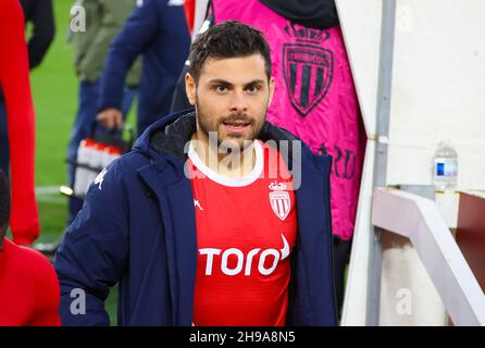 Monaco, Monaco. 05th Dec, 2021. Monaco, Monte Carlo - December 05, 2021: AS Monaco - FC Metz Football Match (J17, L1) with german Striker Kevin Volland. Mandoga Media Germany Credit: dpa/Alamy Live News Stock Photo