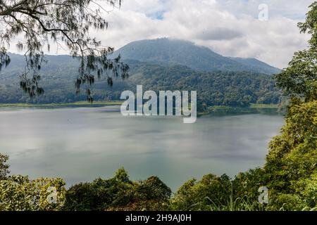 View of Tamblingan lake (Danau Tamblingan) from the top. Buleleng, Bali, Indonesia. Stock Photo