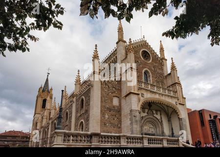 San Jeronimo el Real (St Jerome the Royal), a Roman Catholic church, Madrid, Spain Stock Photo