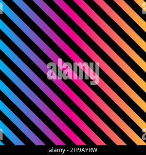 Black color gradient stripes pattern. Abstract background. Vector illustration. Stock Vector
