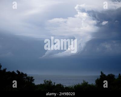 Over Port Phillip Stock Photo