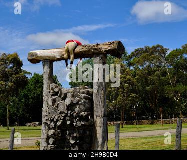 Santa Didn't Quite Make It That Year Stock Photo