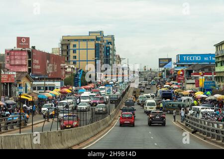 Street view, Accra, Ghana Stock Photo