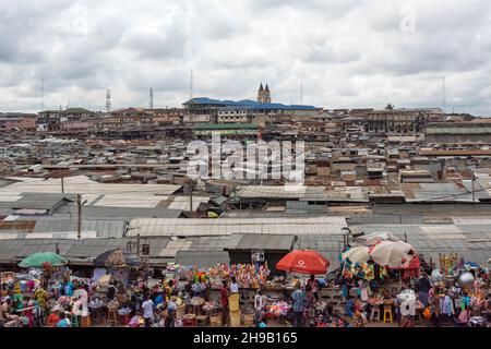 Kumasi Central Market (also known as Kejetia Market), Kumasi, Ashanti ...