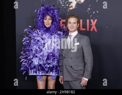 New York, United States. 05th Dec, 2021. Di Mondo arrives on the red carpet at the world premiere of Netflix's 'Don't Look Up' on Sunday, December 05, 2021 in New York City. Photo by John Angelillo/UPI Credit: UPI/Alamy Live News Stock Photo