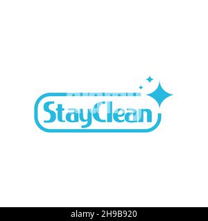 rounded text clean logo symbol icon vector graphic design illustration idea creative Stock Vector