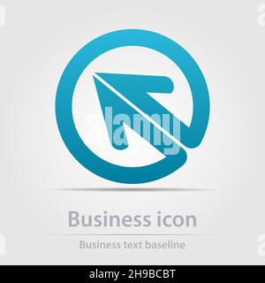 Originally designed color abstract vector business icon for creative design tasks Stock Vector