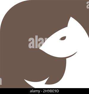 Squirrel logo vector icon design illustration template Stock Vector