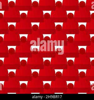 Colored pattern winter hats beanie, beautiful caps in white background. Caps pattern consisting of collection winter hats beanie for wearing. Pattern Stock Vector