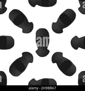 Illustration on theme pattern hats balaclava, beautiful caps in white background. Caps pattern consisting of collection hats balaclava for wearing. Pa Stock Vector